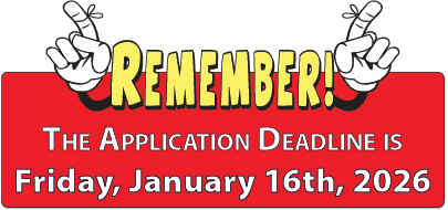 Remember: the application deadline is Friday, January 16th, 2026