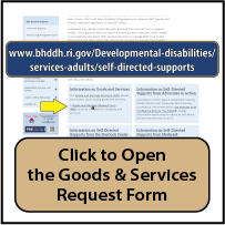 Click to open the Goods and Services Request Form