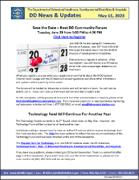 CLICK TO OPEN DD News for May 15th, 2023