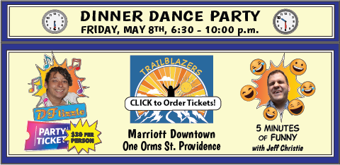 2026 Conference Dinner Dance. Featuuring DJ D;Flizzle and Comedian Jeff Christie.
Friday, May 8th, 6:30 to 10:00 pm at the Providence Marriott Downtown, 1 Orms Street. Click to order tickets for $30 per person at: https://tinyurl.com/2026ConfDinnerDance. 