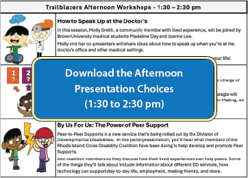 Download the afternoon presentation choices (1:30 pm - 2:30 pm)