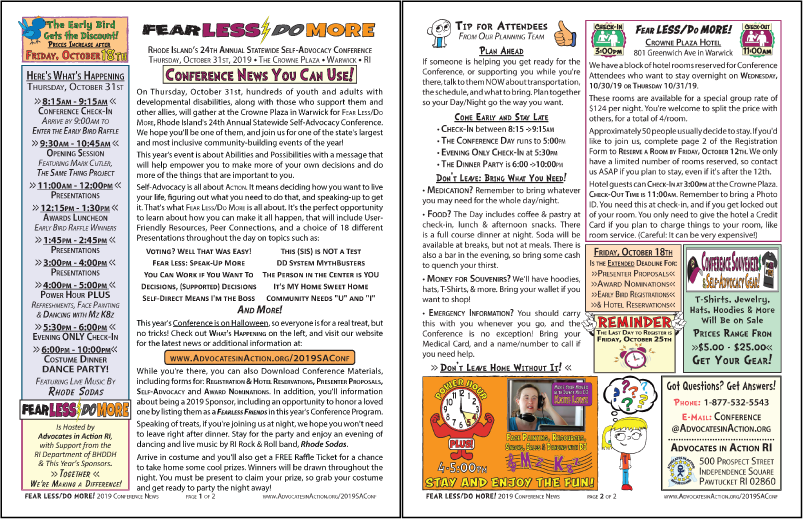 snapshot image of the conference newsletter, which can downloaded in the next link