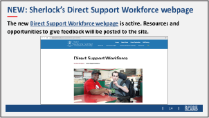 Visit Sherlock's new DSP workforce webpage at https://sherlockcenter.ric.edu/services-projects/direct-support-workforce