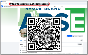 Use the QR code or the following link to visit the Facebook Page for the RI Association of People for Supported Employment at: www.Facebook.com/Rhodeislandapse
