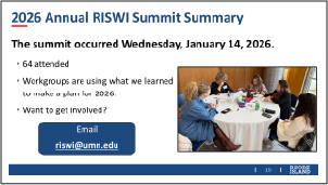 Email the RISWI at: riswi@umn.edu