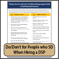 Things You Can and Can't do When Hiring Support Staff in Self-Directed Services