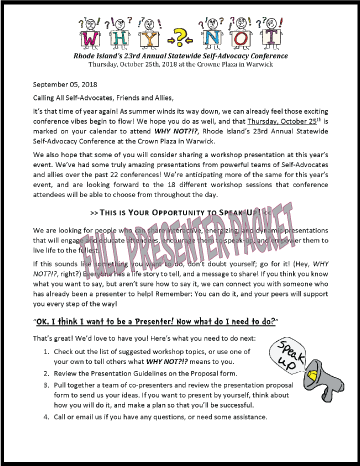 full presenter packet